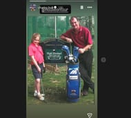 Charley Hull shares throwback snap with Welsh golf veteran