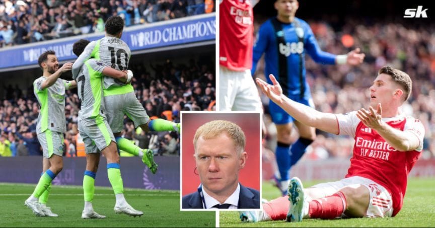 “They don’t win big games” - Paul Scholes makes Premier League title prediction ahead of Manchester City vs Arsenal face-off 