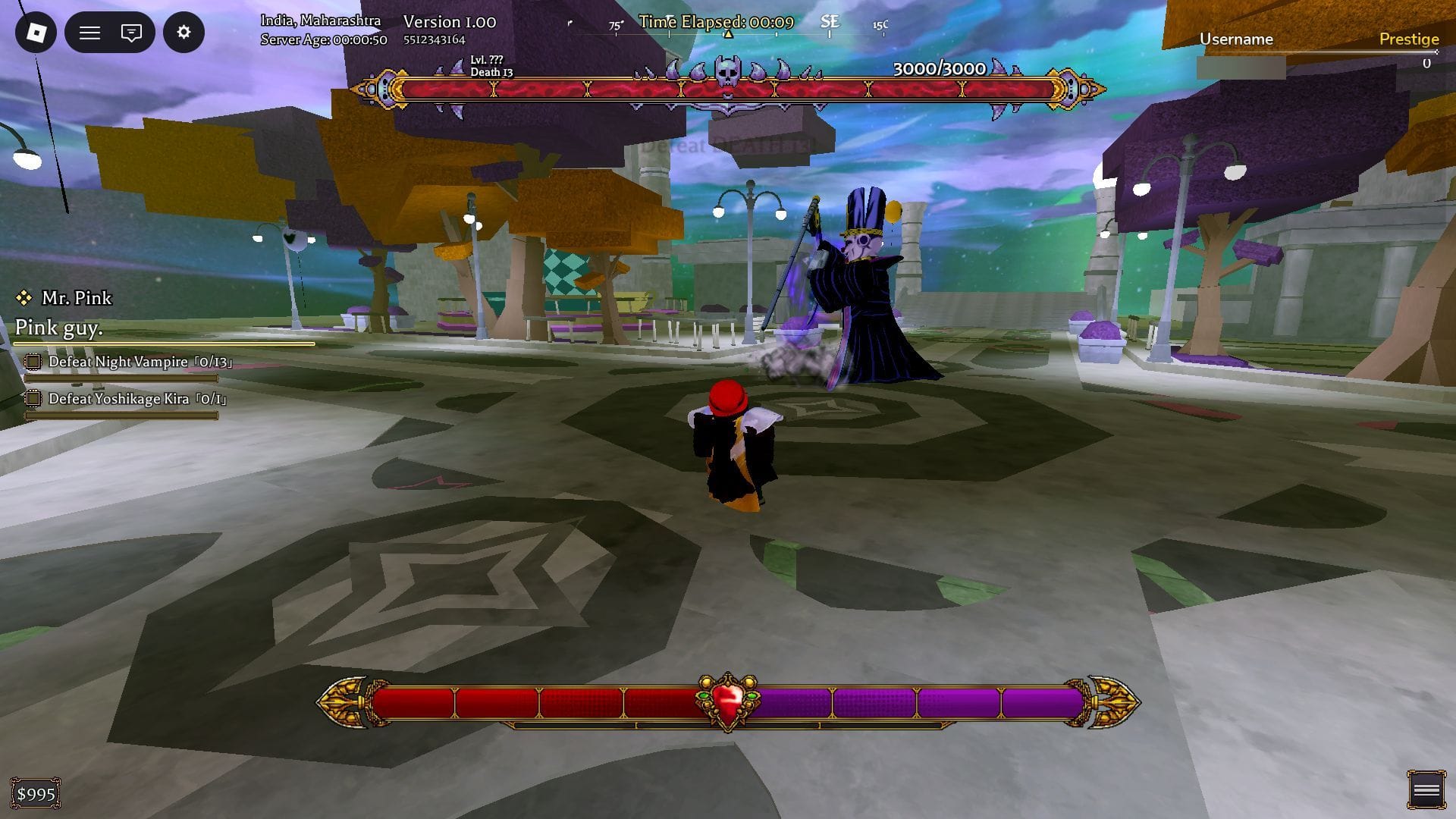 Death 13 Dream Dimension is the best source of Legendary Chests (Image via Roblox)