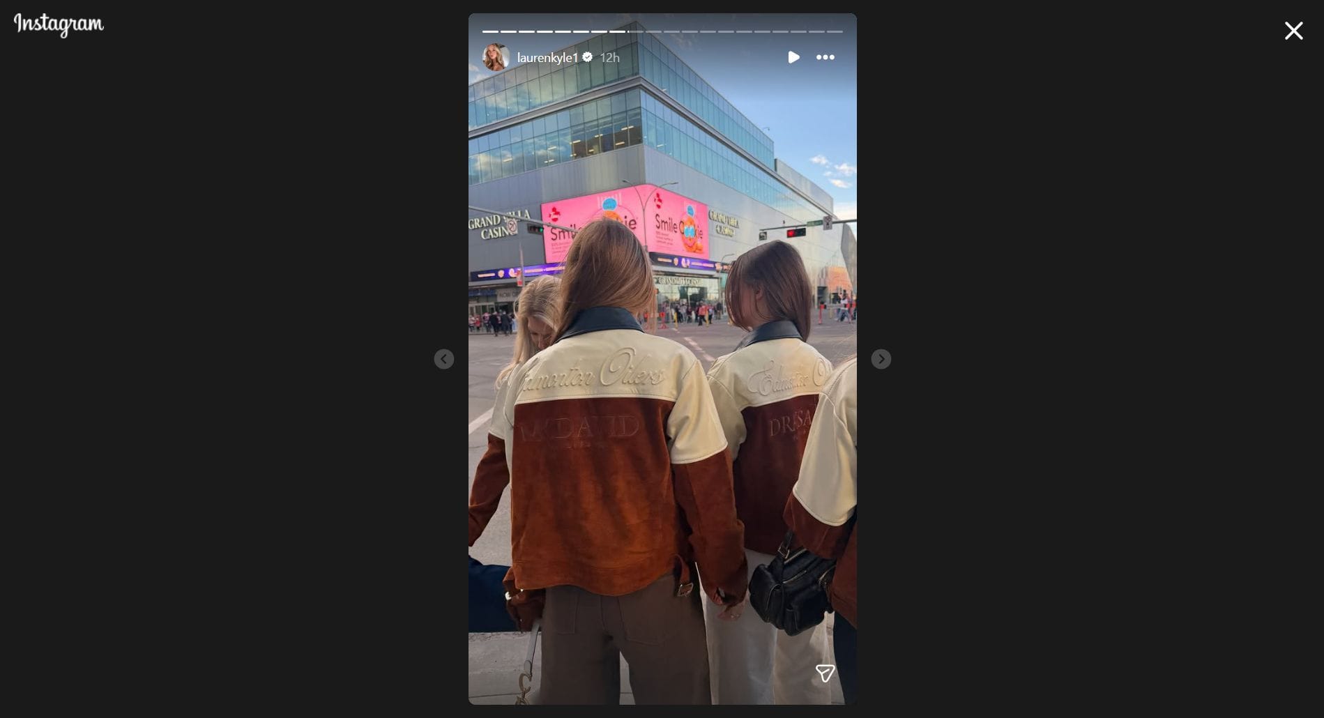 Still taken from Kyle's Instagram story (Image Credit: laurenkyle1)