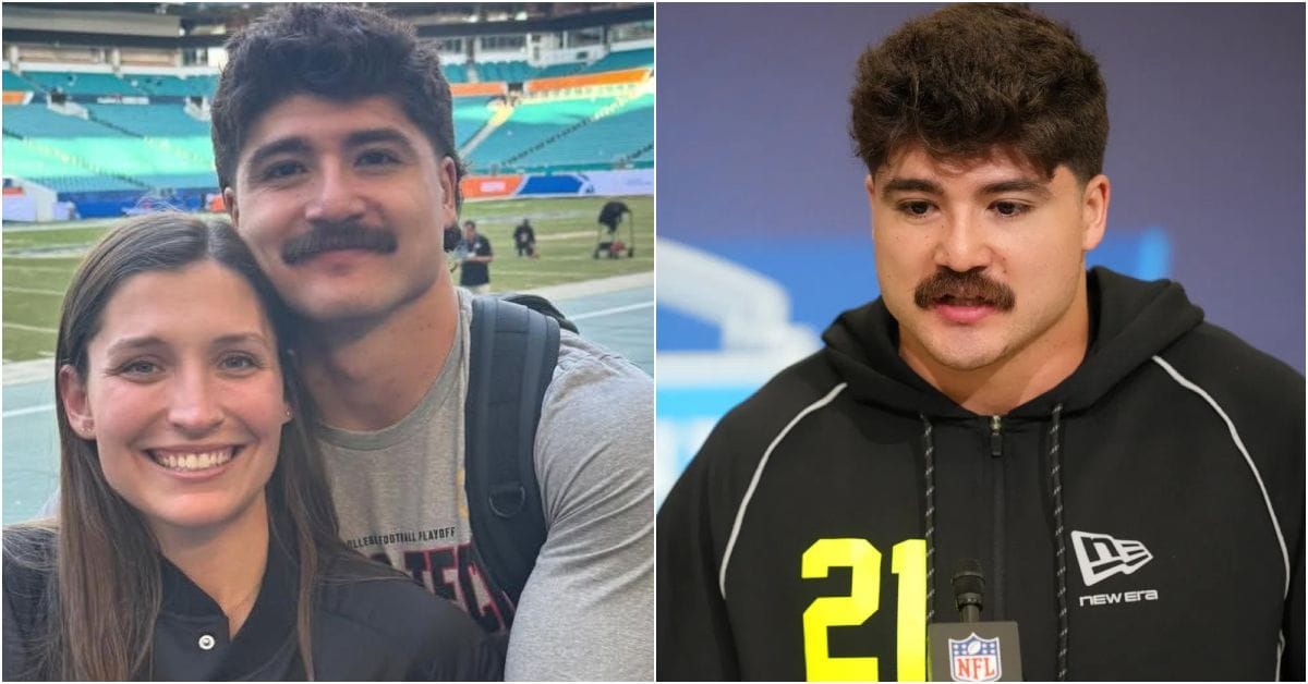 WATCH: Jacob Rodriguez's fighter pilot wife Emma turns heads during 2026 Draft after Dolphins pick Texas Tech LB