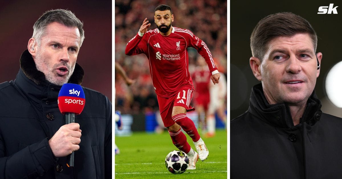 Steven Gerrard predicts where Mohamed Salah could go after Liverpool exit, Jamie Carragher refuses to agree and chooses another destination