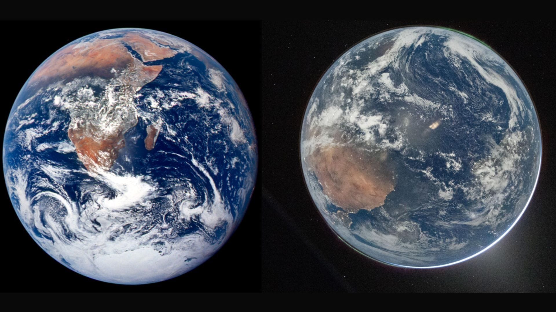 "They missed the vivid filter this time": Netizens react as NASA shares Earth image from Artemis II alongside one from Apollo 17 taken in 1972