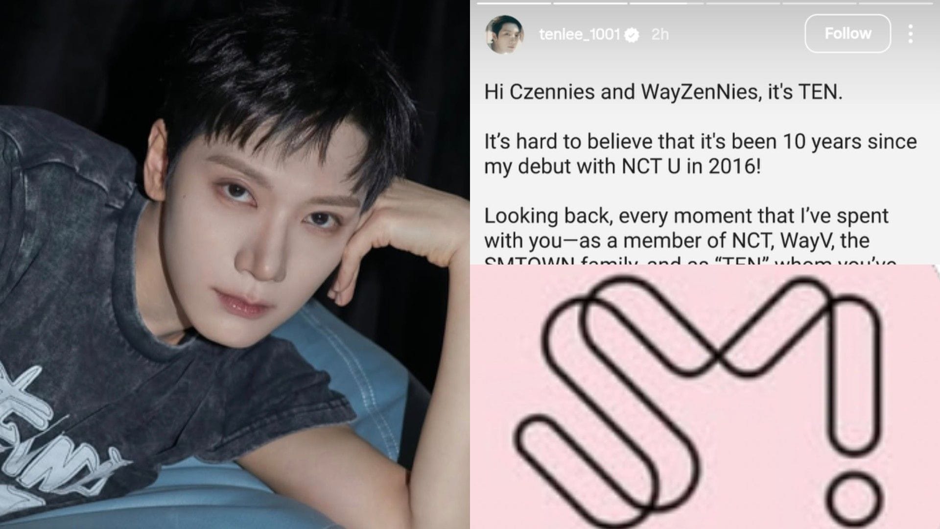 "The SM era is over"- Fans react as NCT and WayV's TEN announces departure from SM Entertainment following Mark Lee