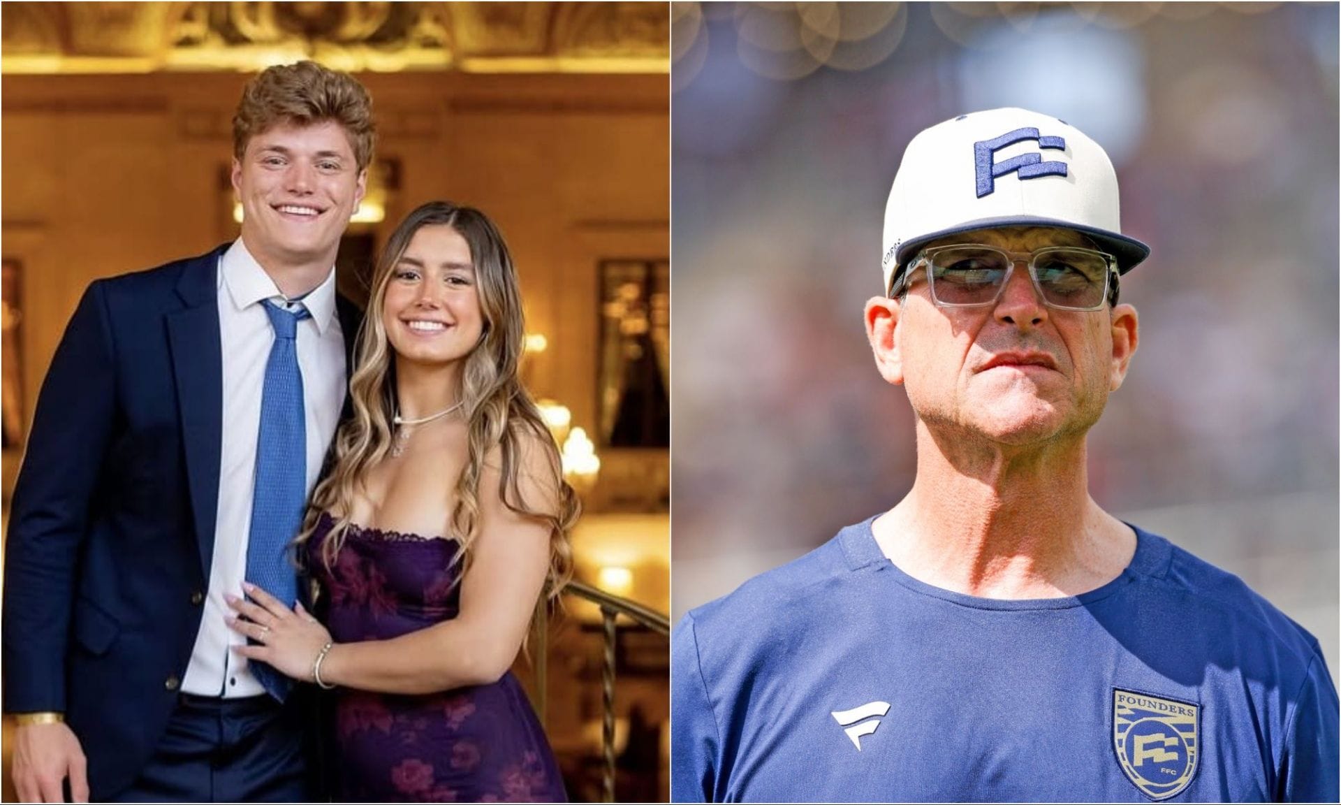 Jim Harbaugh's daughter Grace swoons over J.J. McCarthy's wife Katya Kuropas' bridal look from intimate wedding at Los Cabos