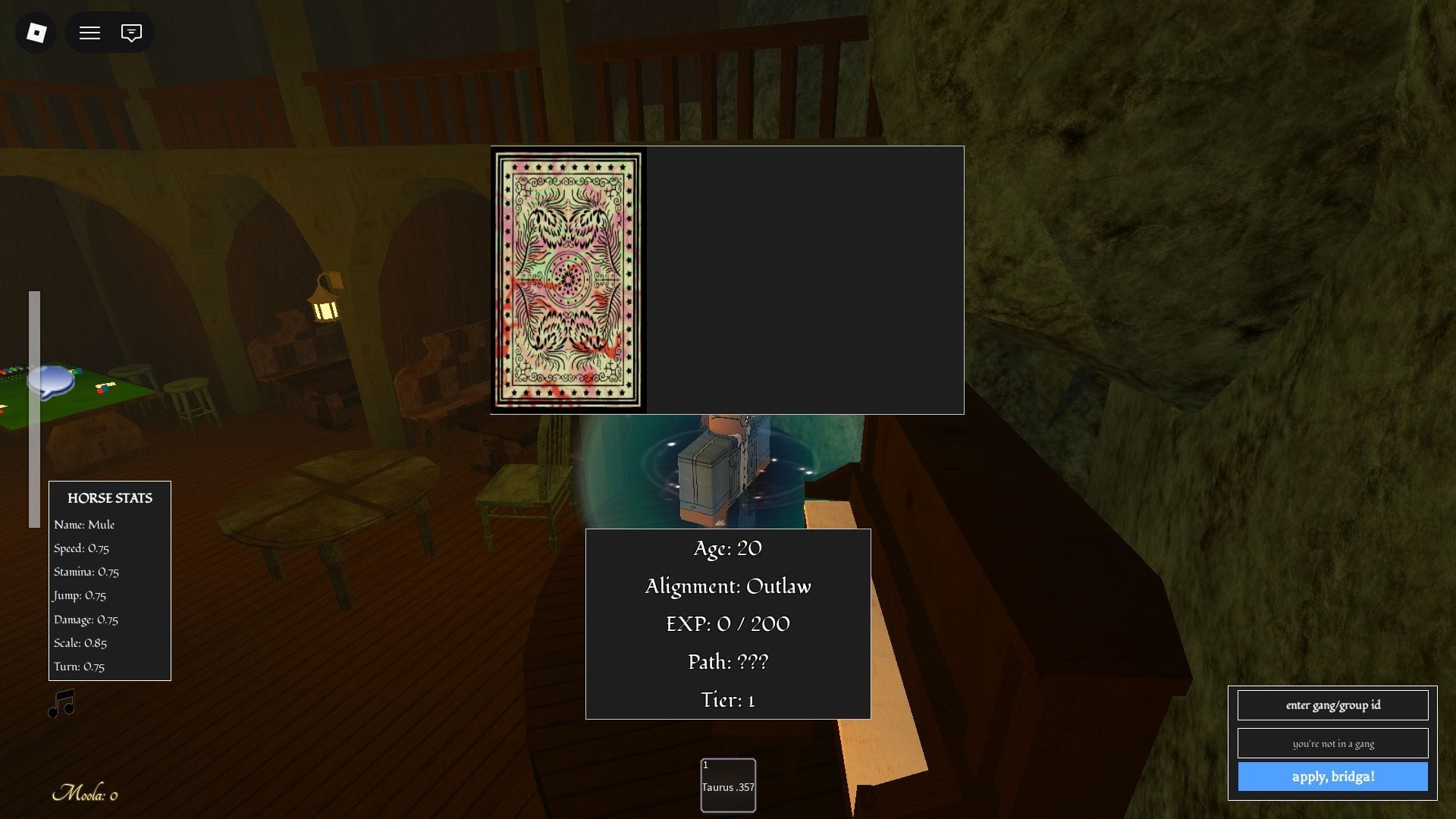 Press M to view your active Card slots (Image via Roblox)