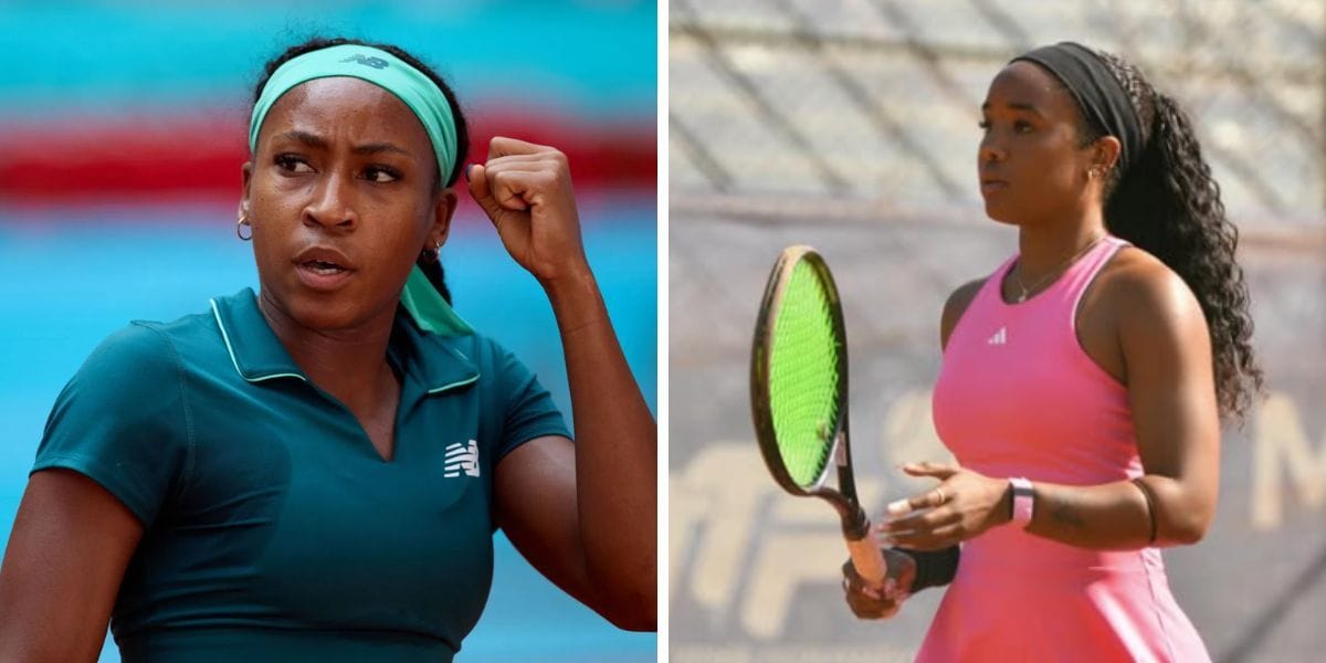 Coco Gauff gushes over childhood best friend Jamilah posing in strapless chain bikini