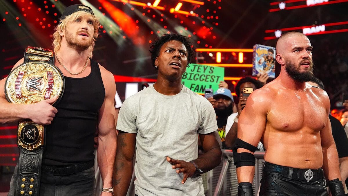 Logan Paul shares 2-word reaction after WWE confirms The Vision & IShowSpeed vs. LA Knight & The Usos for WrestleMania 42