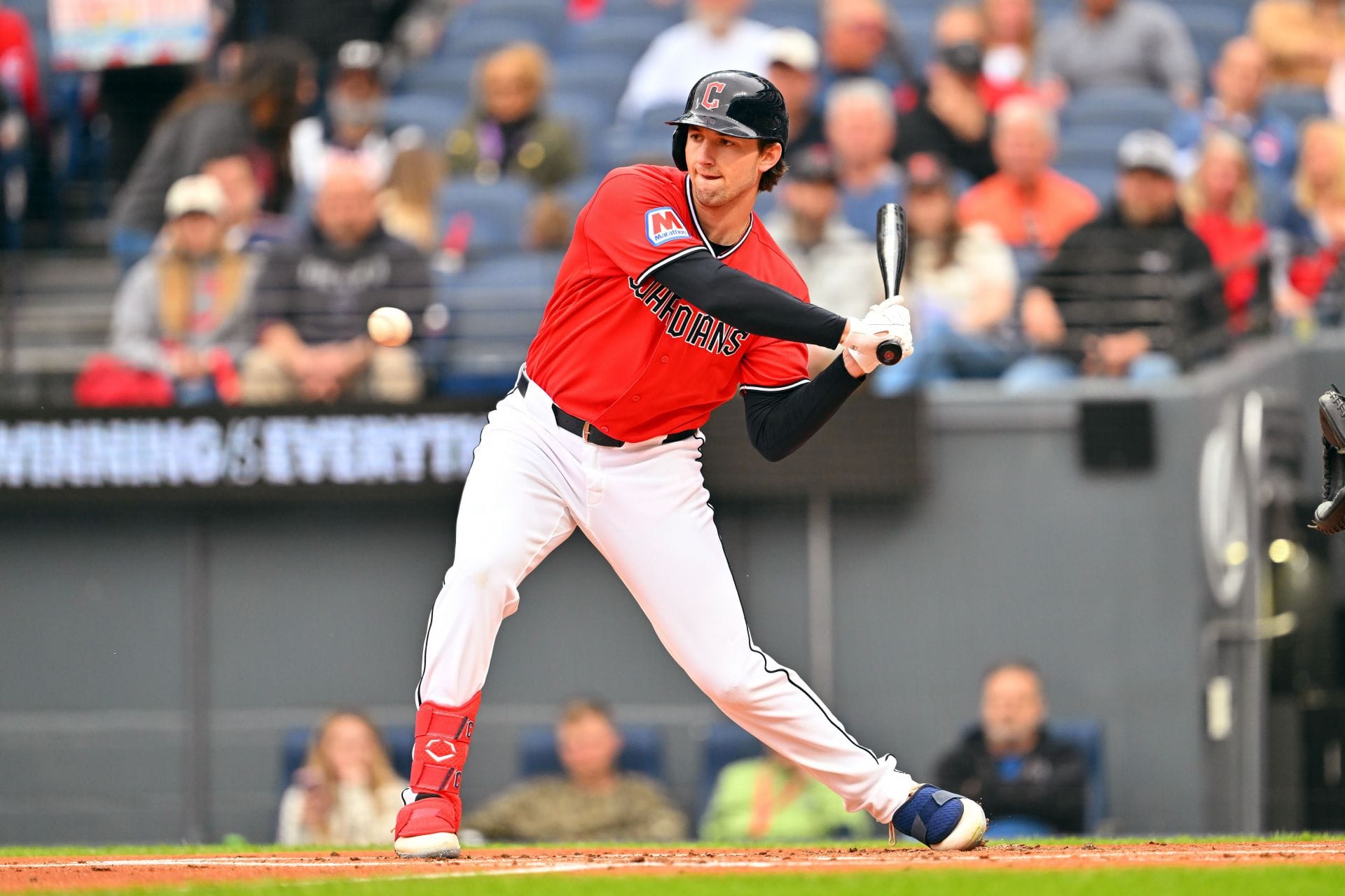 MLB: Chase DeLauter in action for the Cleveland Guardians - Source: Getty