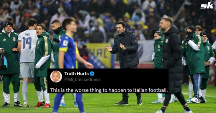 "The Zidane curse is real" - Fans react as Italy miss out on 3rd consecutive World Cup after penalty shootout loss against Bosnia & Herzegovina
