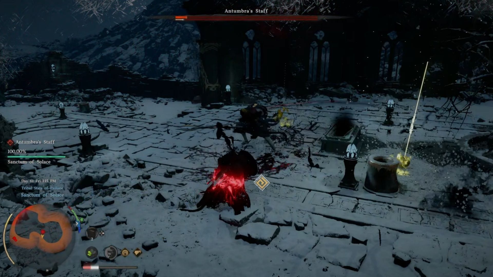 The Antumbra's Spear fight can be rough, but nowhere near as bad as Antumbra's Sword (Image via Pearl Abyss)