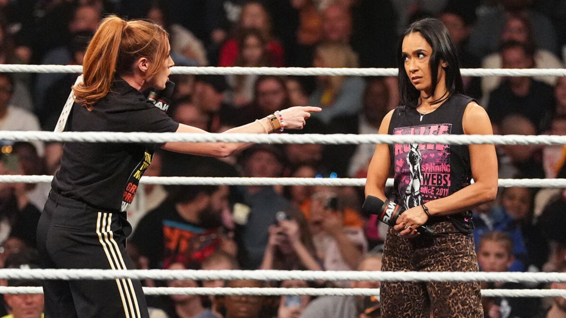 Becky Lynch calls security on fan for trying to ruin special moment; AJ Lee involved
