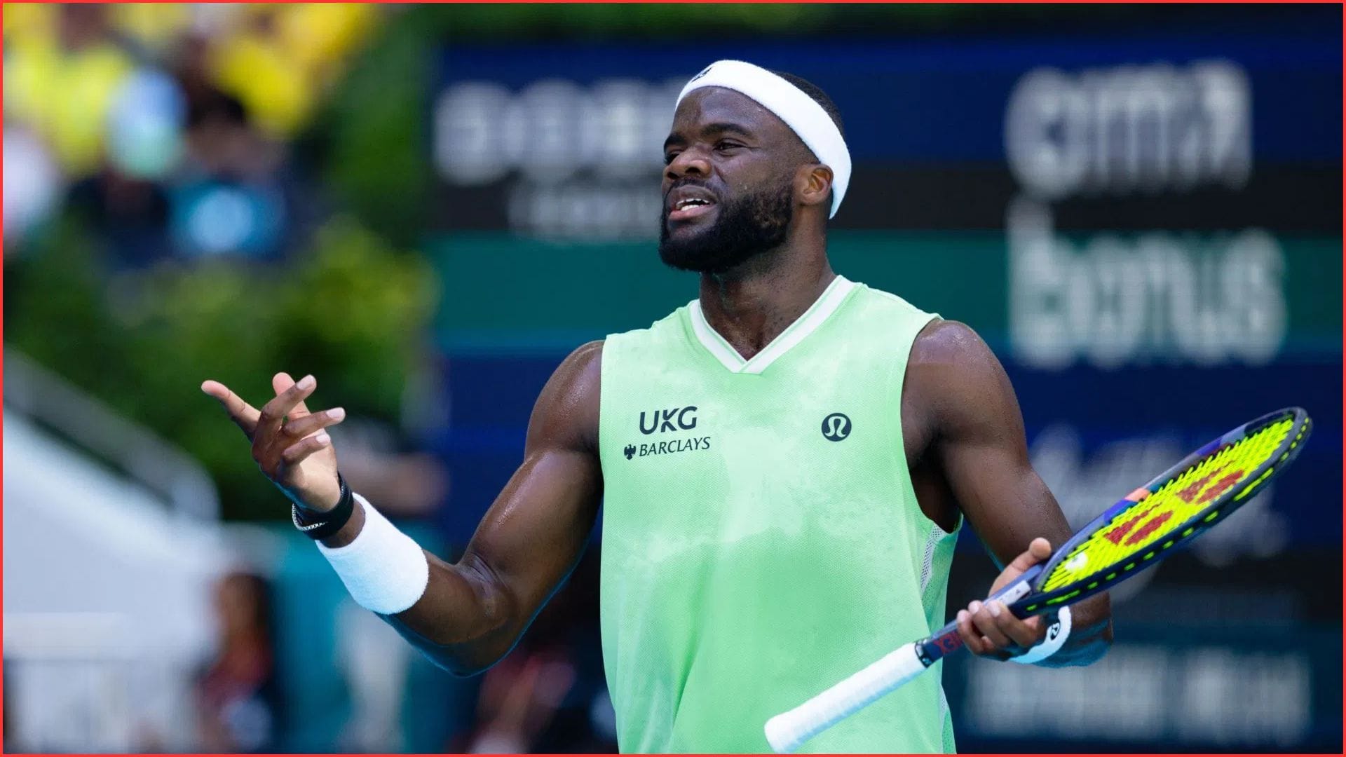 WATCH: Frances Tiafoe caught in bizarre drama as Houston opponent uses American's towel, throws it away in frustrated rage