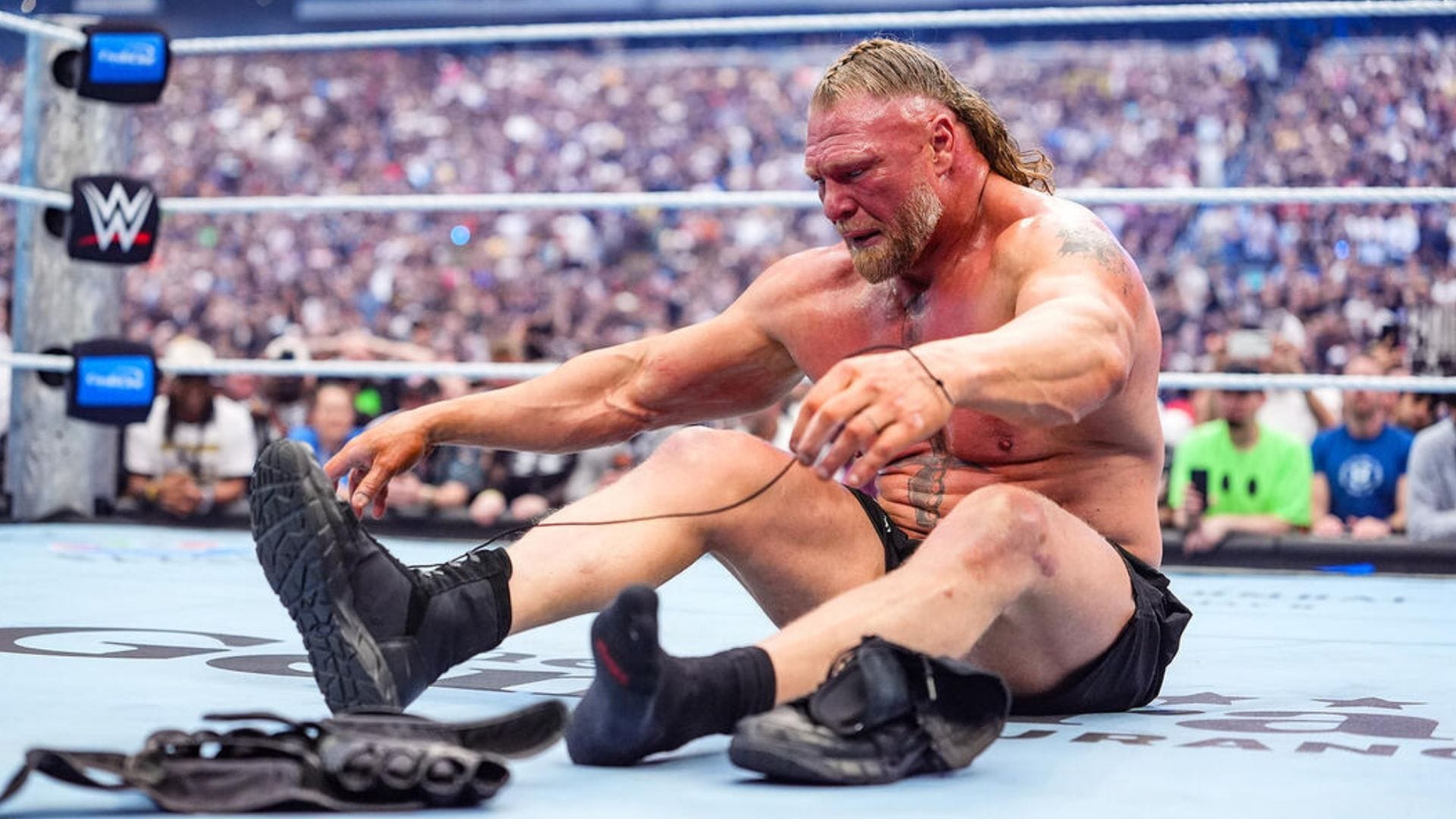 Brock Lesnar retires at WrestleMania 42; WWE personality reacts!