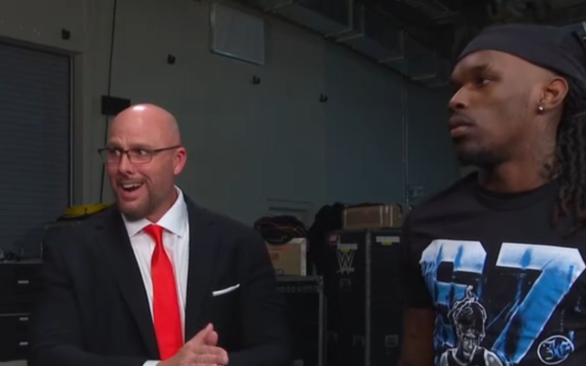 Former AEW star officially called up to WWE RAW; Confronts Je'Von Evans backstage