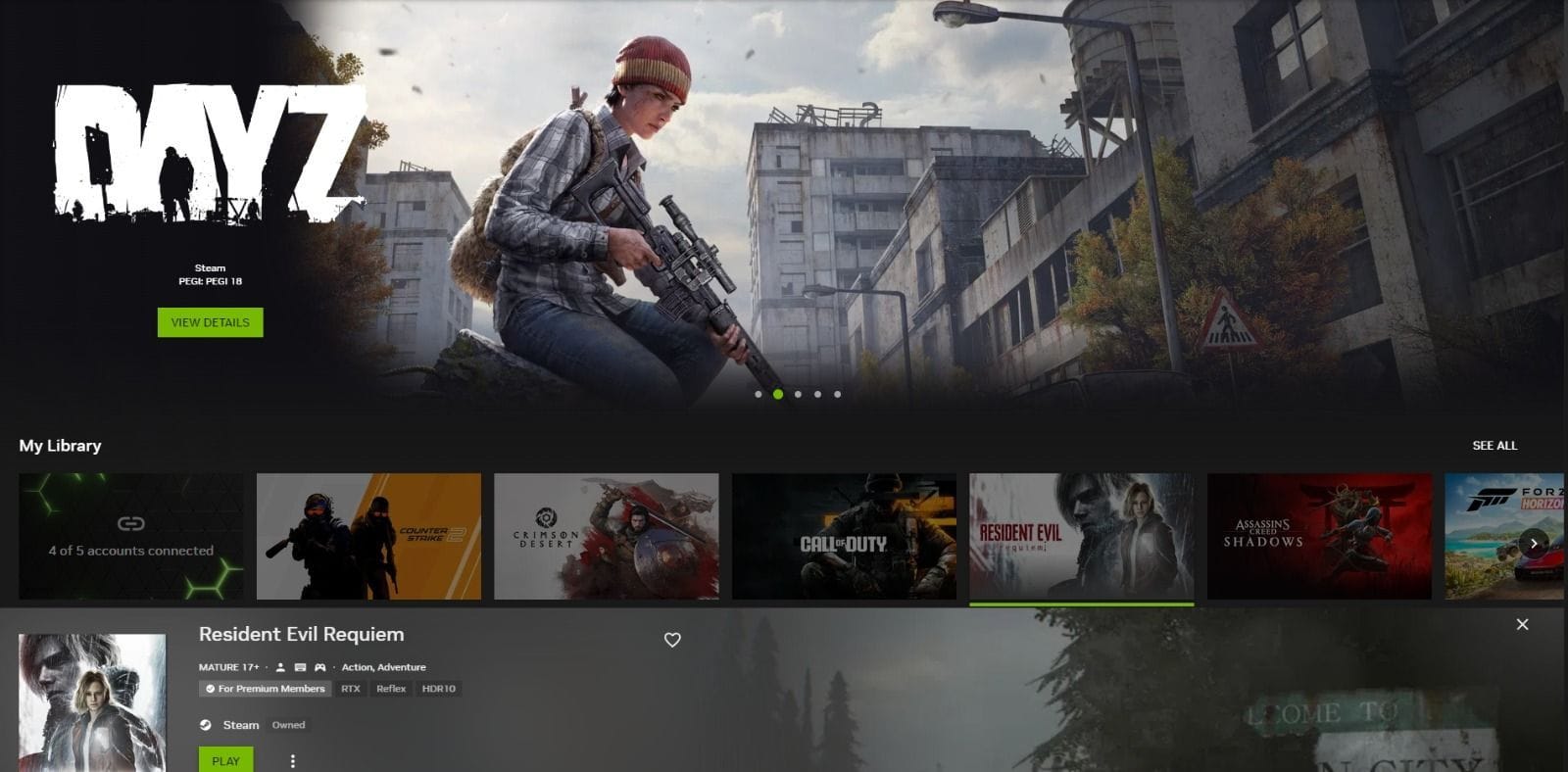 GeForce Now homepage (Image via NVIDIA || SK Tech)