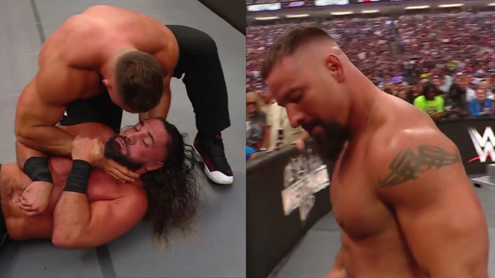 Bron Breakker’s first words after breaking Seth Rollins in half: “Should’ve put me down”