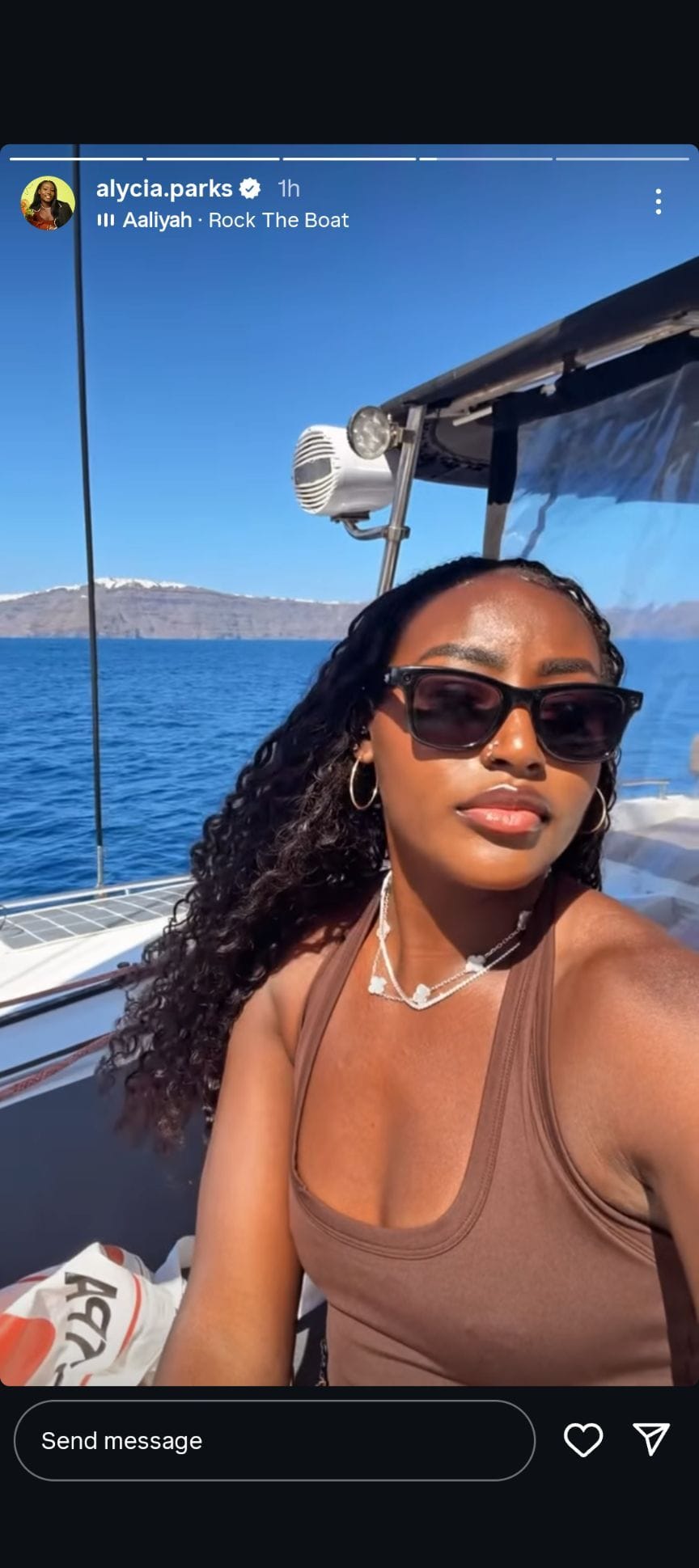 Alycia Parks enjoys some times off amid the clay court season | Instagram@alycia.parks