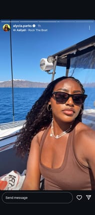 Alycia Parks enjoys some times off amid the clay court season | Instagram@alycia.parks