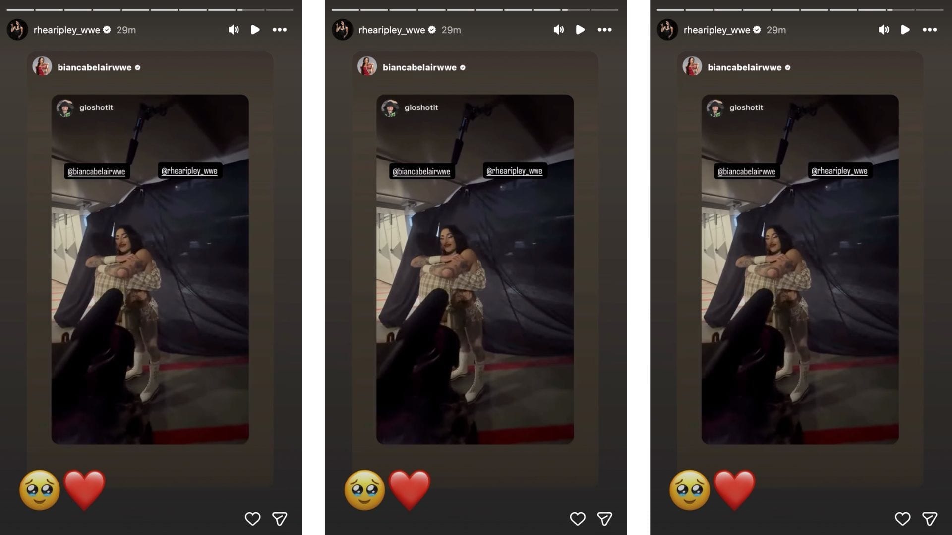 Ripley shared a heartfelt message today (Source: Rhea Ripley on Instagram)