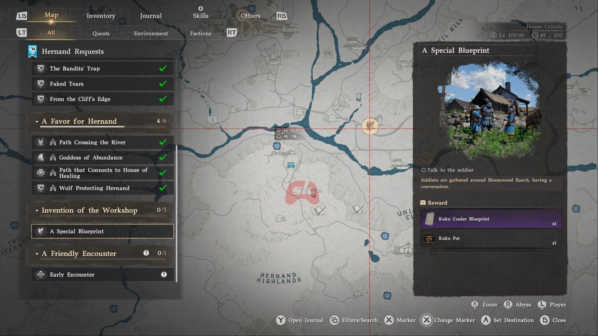 Head to Bloomwood Ranch to begin the quest (Image via Sportskeeda Gaming || Pearl Abyss)