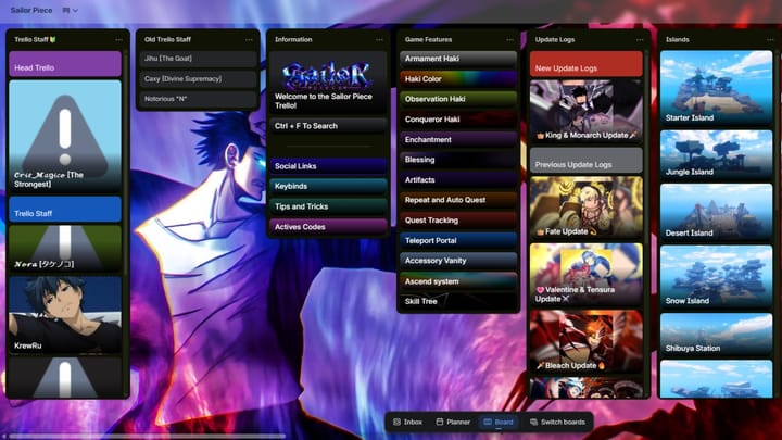 How to join the official Sailor Piece Discord and Trello