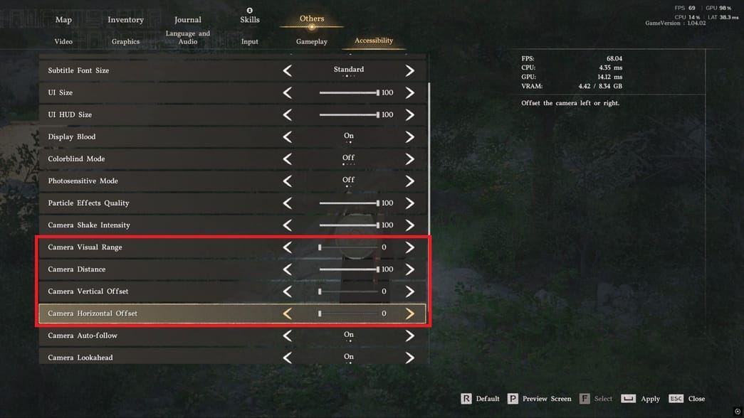 How to set Diablo-style camera setting in Crimson Desert