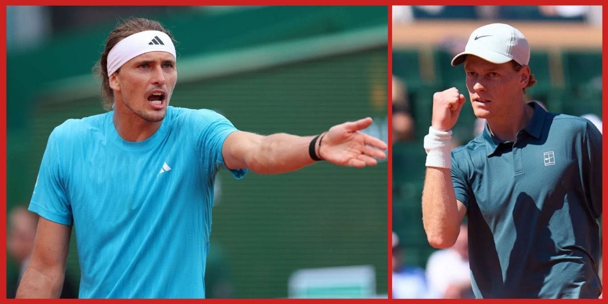 Alexander Zverev shows his frustration against Jannik Sinner with angry complaint to box in Monte-Carlo SF