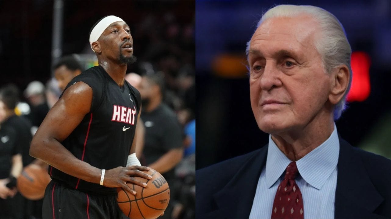 "This why Bam salty bout Wemby", "Jerry Jones of the NBA" - Fans Light Up Over Pat Riley's Hypothetical Bam Adebayo Trade Haul