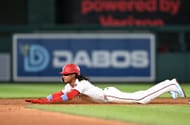 MLB: CJ Abrams in action for the Washington Nationals - Source: Getty