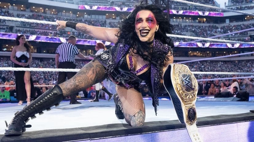 "I just freaking love it" - Major AEW name reacts to Rhea Ripley's entrance at WrestleMania 42