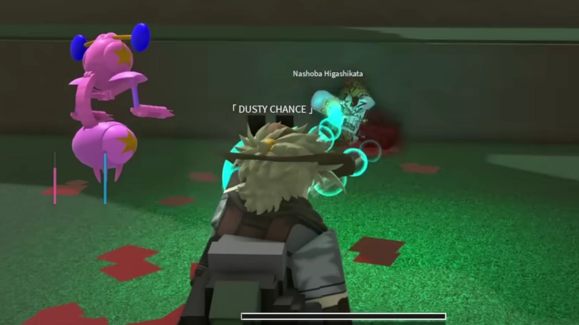 Player using Nail attacks while mounted on a horse for mobility (Image via Roblox || YouTube/@MoJayyyy)