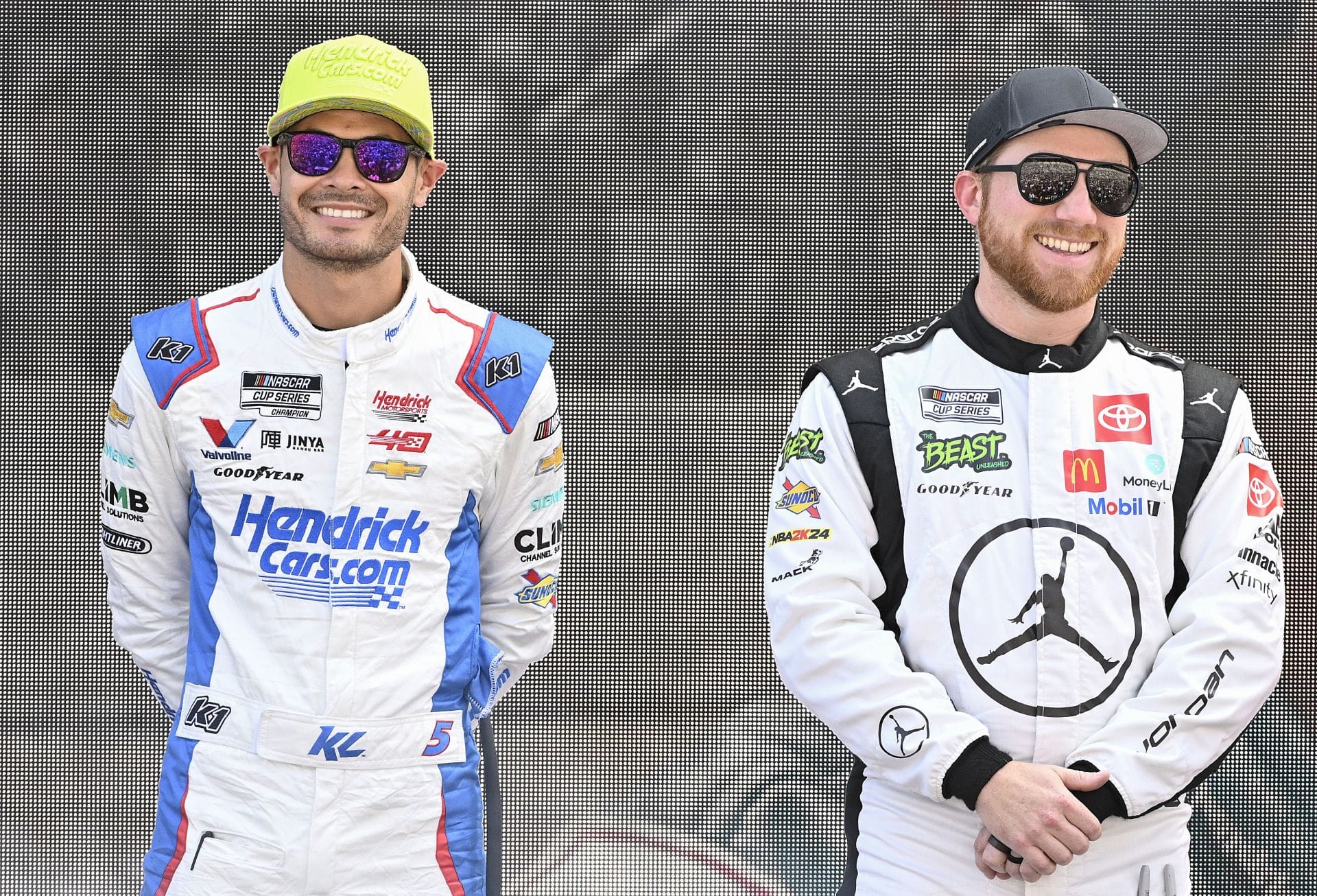 Kyle Larson (L) and Tyler Reddick - NASCAR Cup Series, Atlanta. Source: Getty
