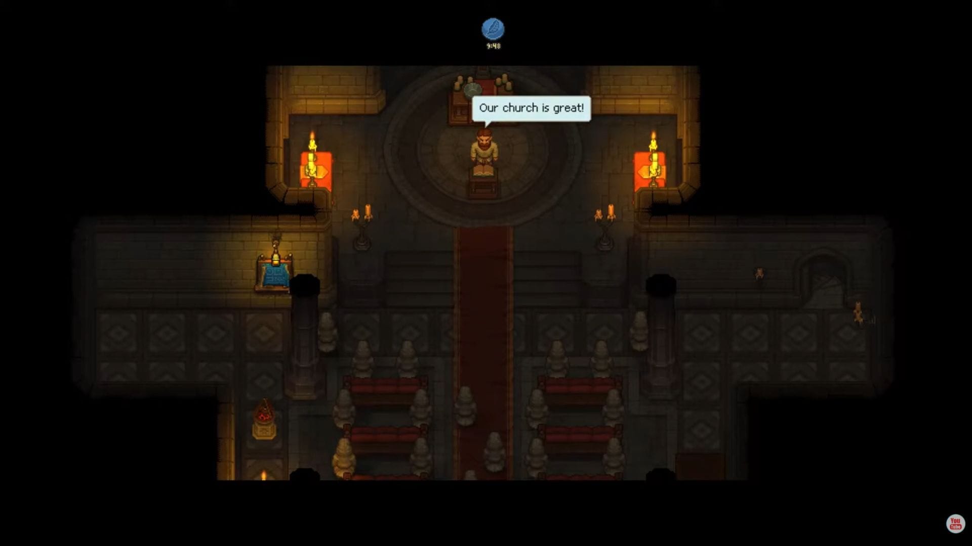 Church donations can offer a fixed weekly income (Image via YouTube/NunoLac Games||Lazy Bear Games)