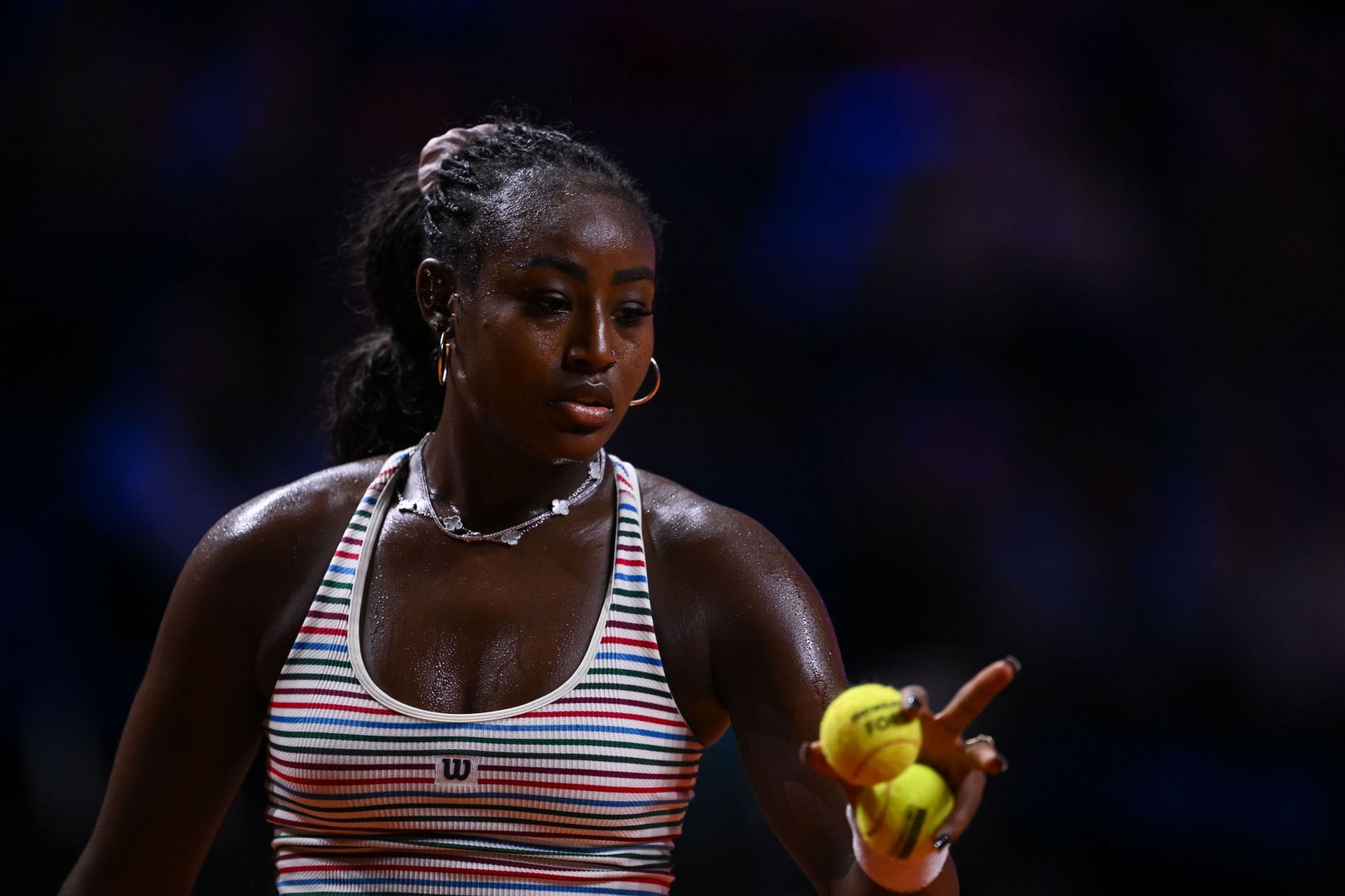 PICTURES: Alycia Parks turns up the glam in stunning brown boat fit as she enjoys sun-kissed break from tennis