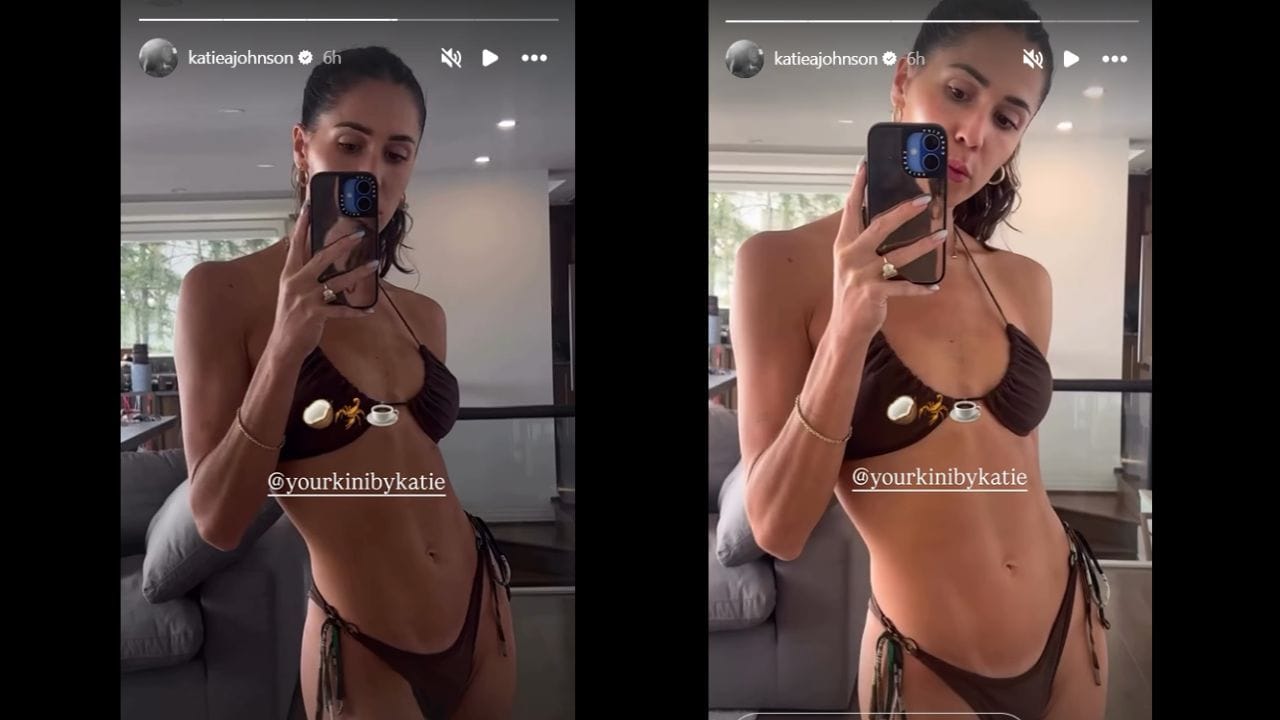 Screenshots of Katie Johnson's Instagram Stories (Images via Instagram.com/@katieajohnson IG Stories)