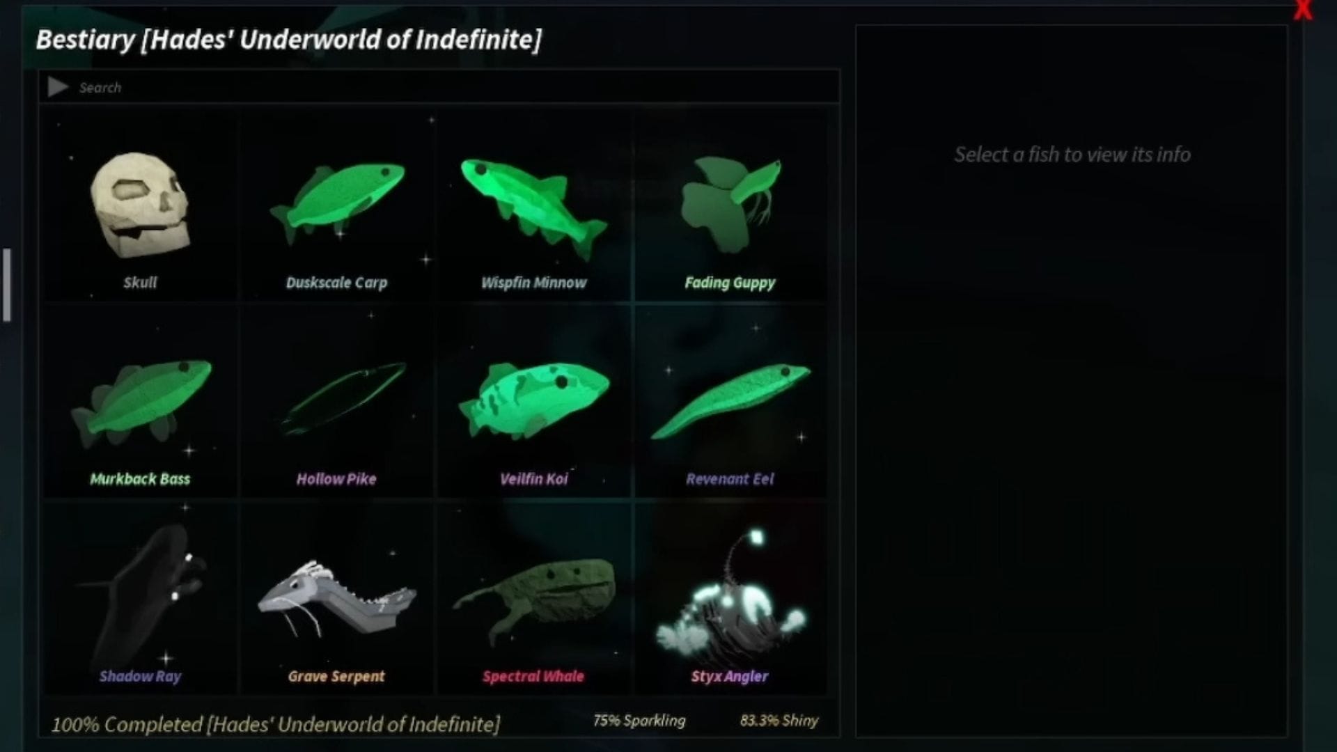 Hades' Underworld of Indefinite Bestiary (Image via Roblox)