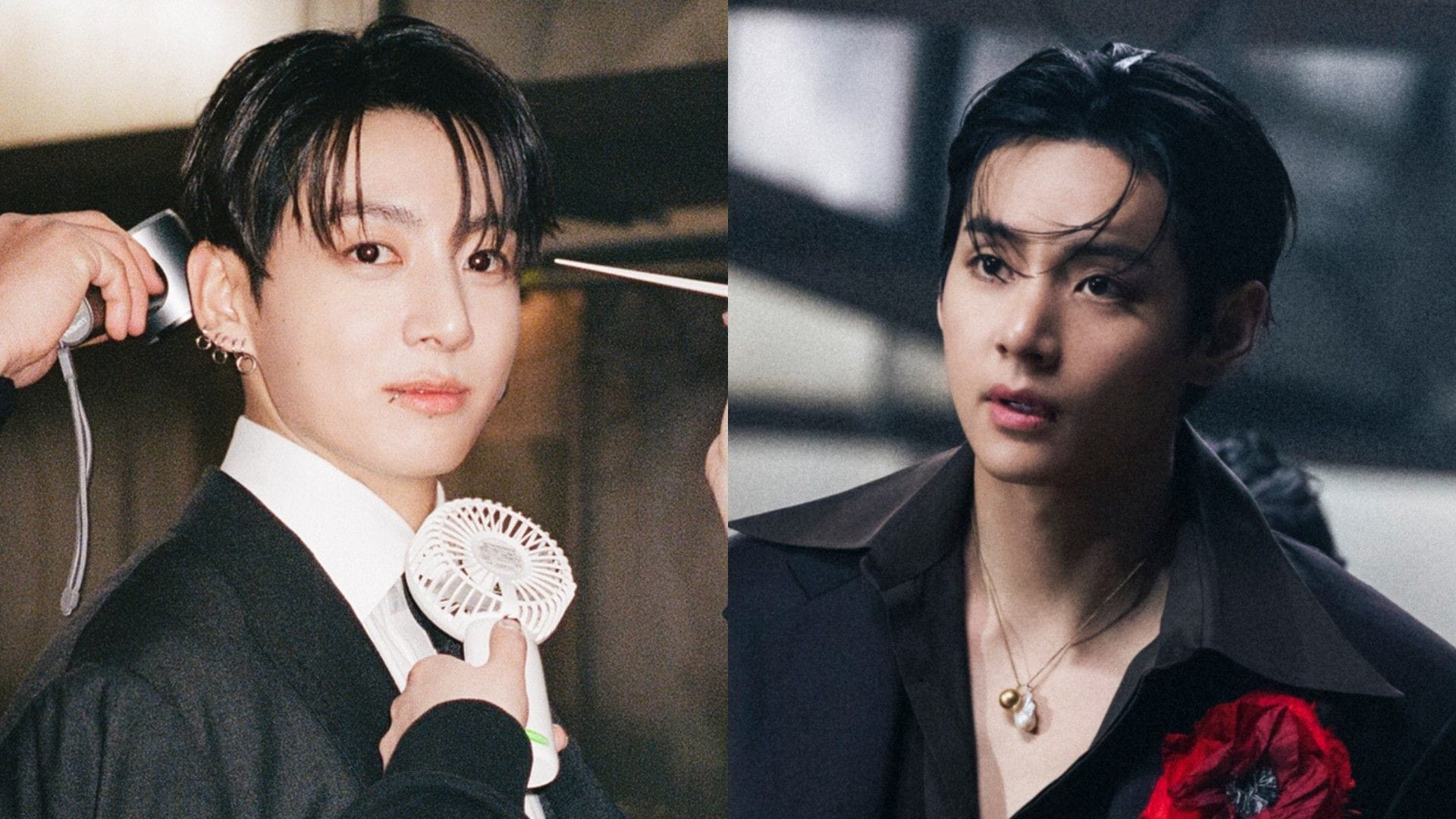 "Why is he telling him that" - Fans react as reporter brings up BTS' Taehyung to Jungkook at the airport after his return to South Korea