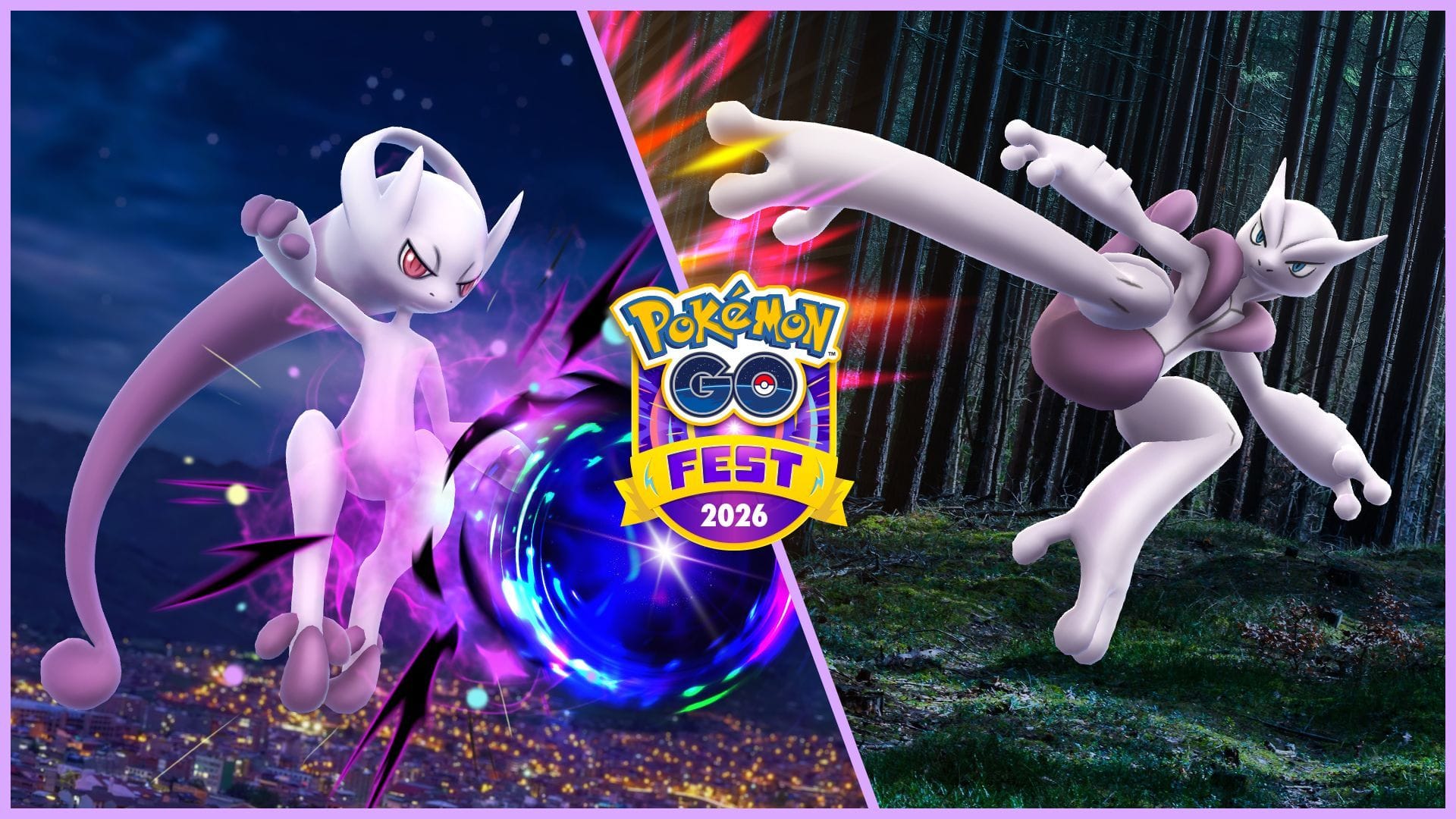 Mega Mewtwo forms in Pokemon GO Fest 2026 (Image via Niantic)