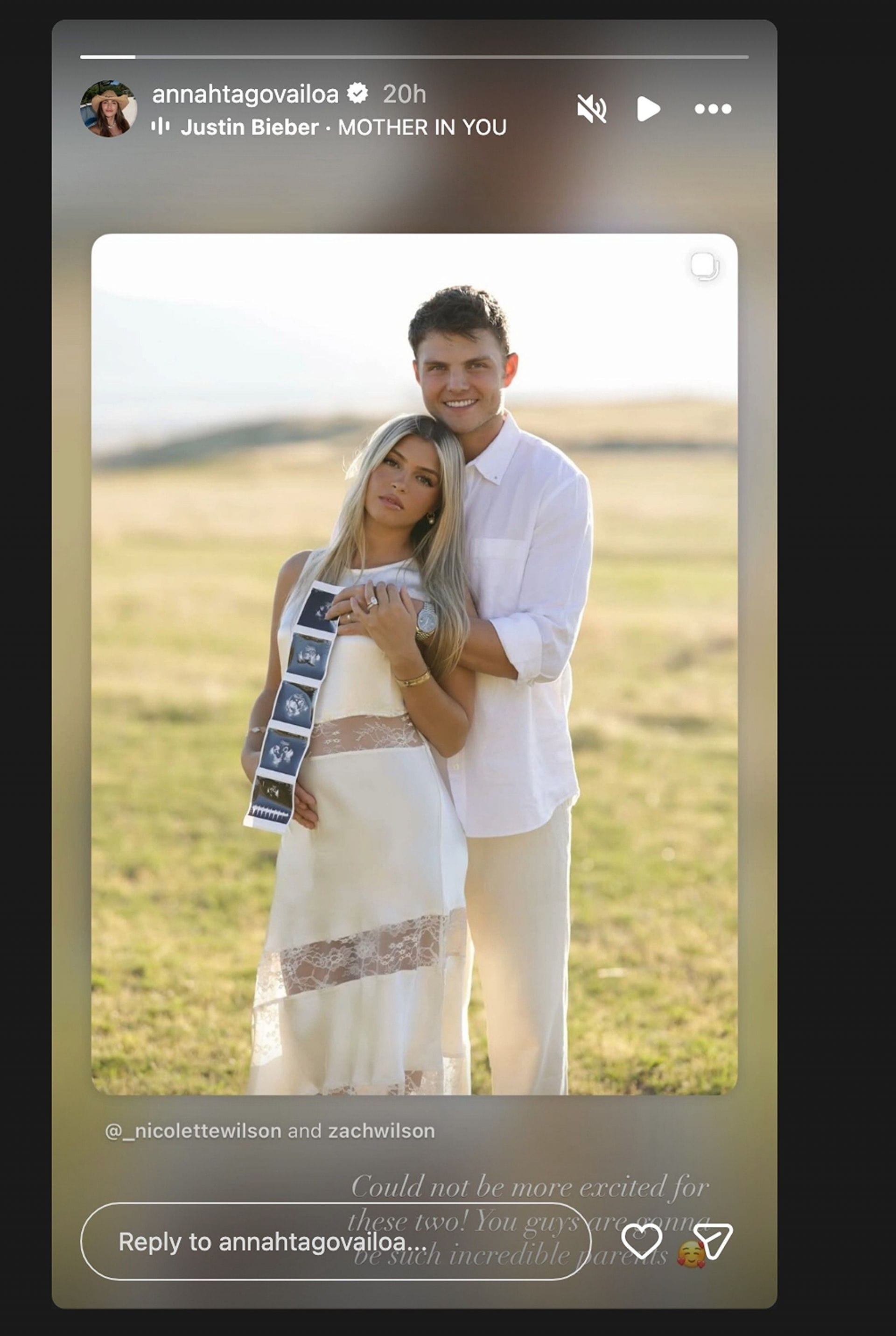 Tua Tagovailoa's wife Annah Gore joins in celebrations as Zach Wilson's life partner Nicolette enters 1st pregancy journey/@annahtagovailoa