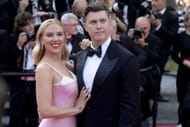 Colin Jost and Scarlett Johansson- Source: Getty