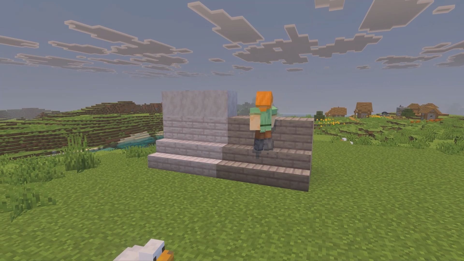 Difference between Poplar and pale oak wood set (Image via Twitch/@Minecraft)