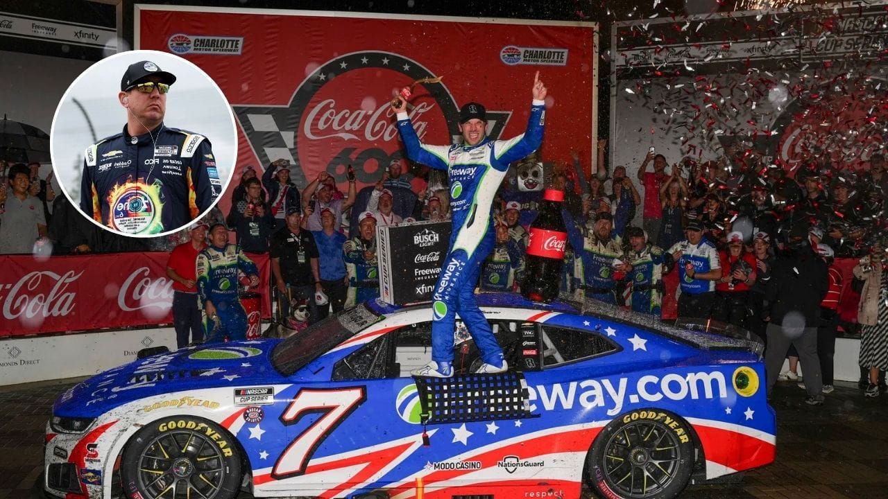 Daniel Suarez shares a heartfelt reaction as he dedicates emotional Coca-Cola 600 win to Kyle Busch: “This one is for him”