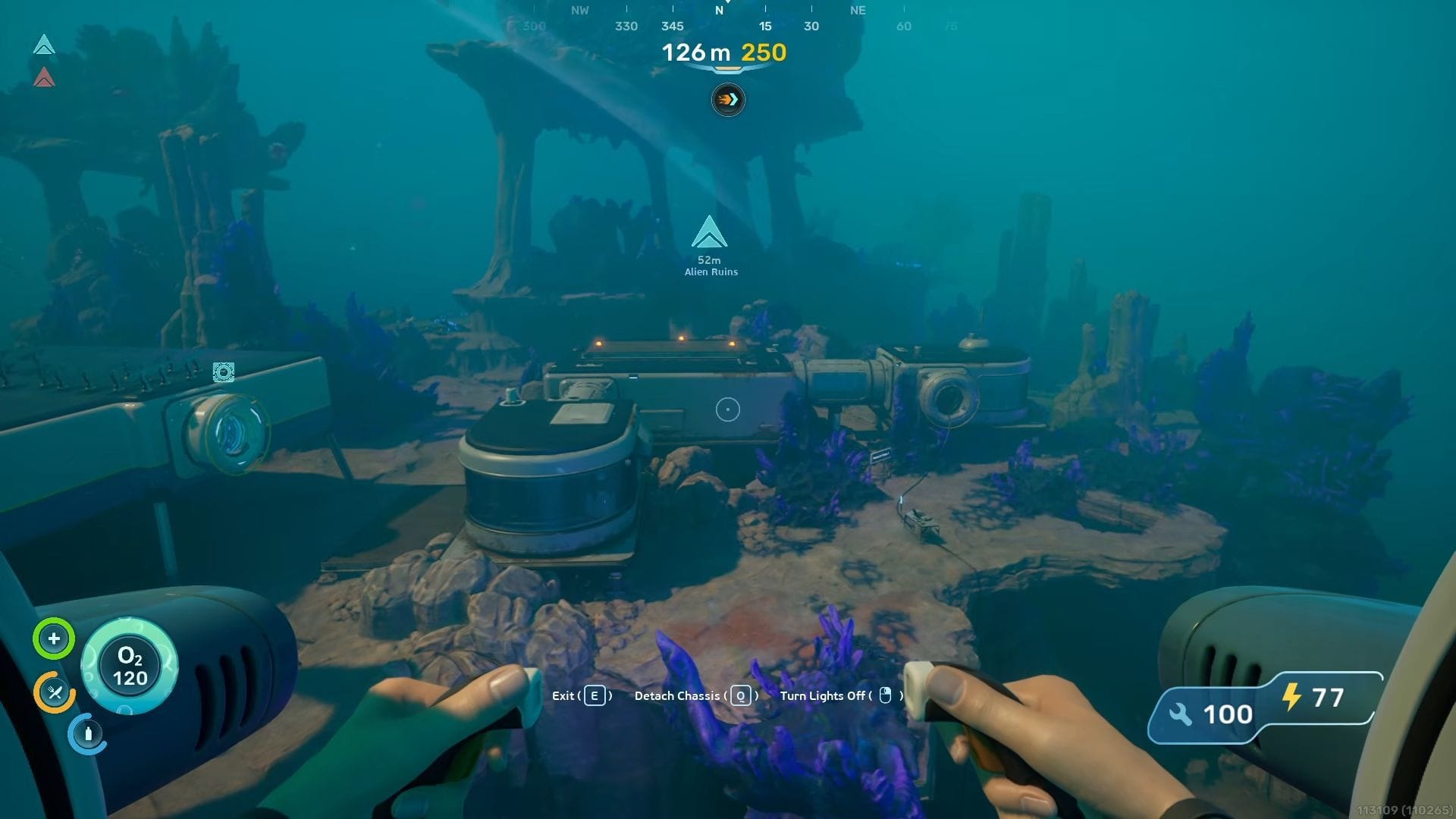 Position yourself in front of Alien Ruins (Image via Unknown Worlds Entertainment || YouTube/@ZaFrostPet)
