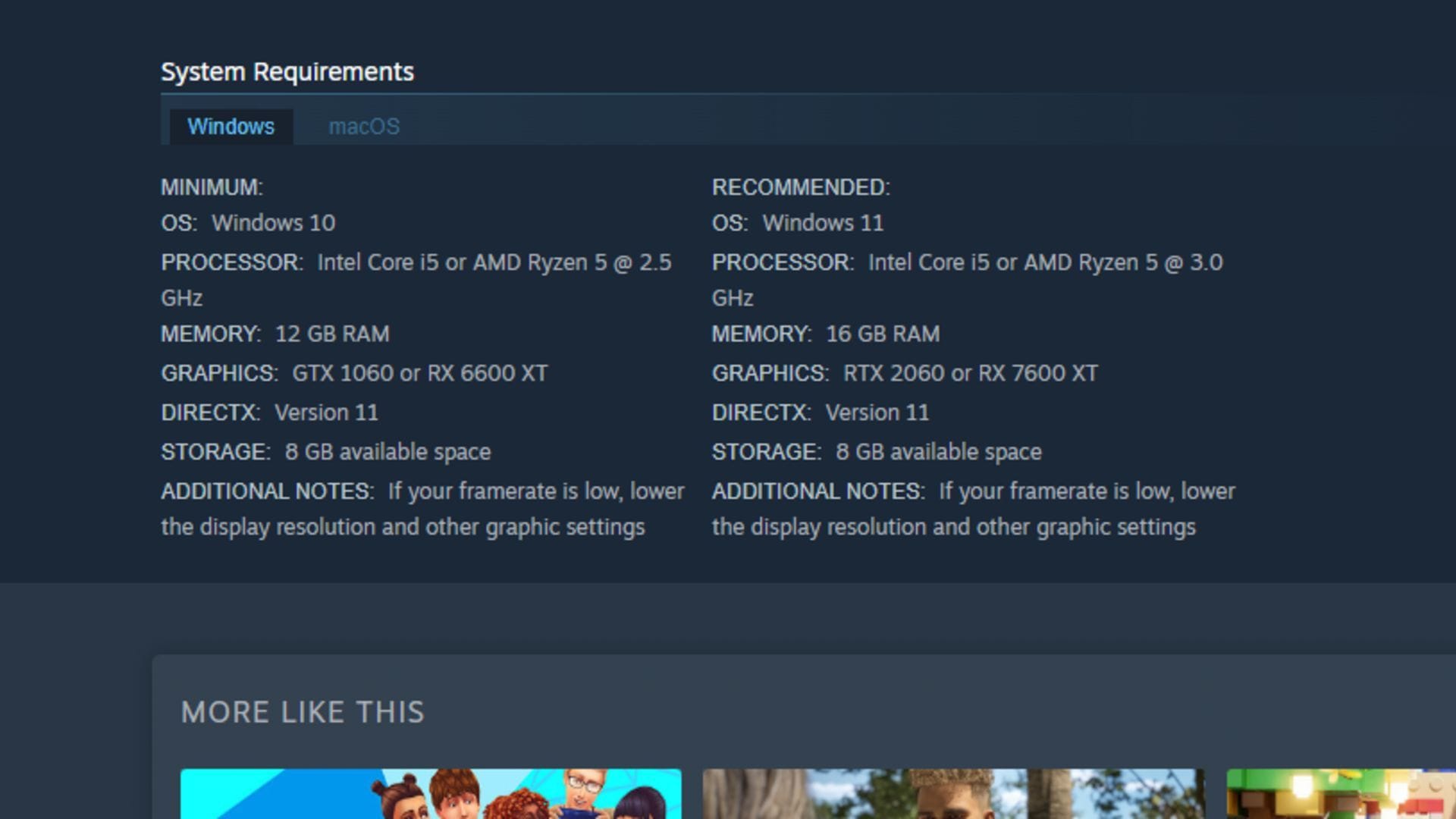 Paralives system requirements (Image via Paralives Studio)