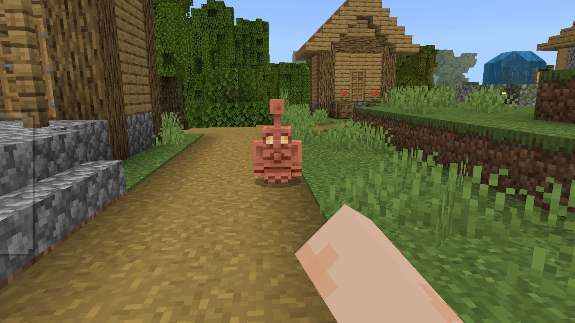 Copper golems are perfect for making your base more lively (Image via Mojang Studios)