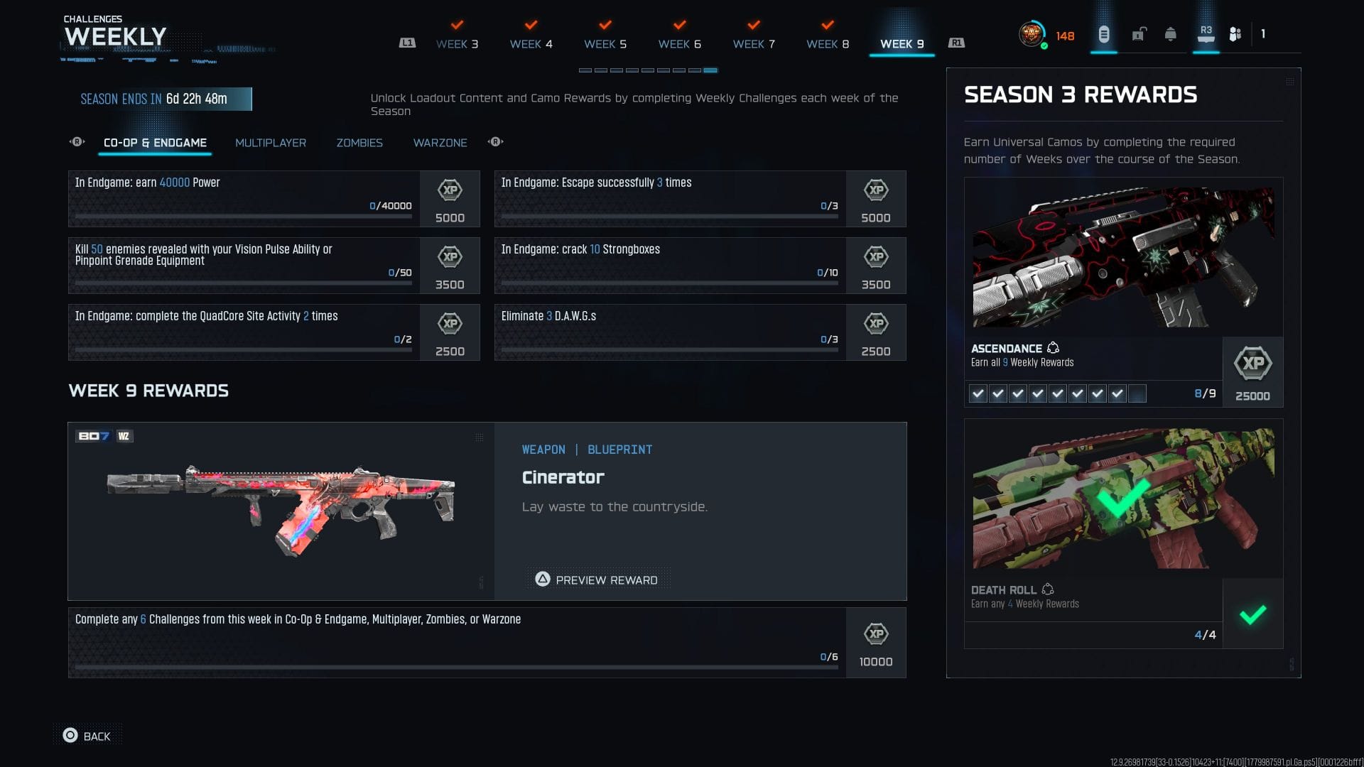 Warzone and Black Ops 7 Season 3 week 9 Co-op and Endgame challenges (Image via Activision || Sportskeeda)