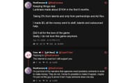 Luminara CEO Camana's X post from April 15, 2026 (Image via thevirtualasylum.com)