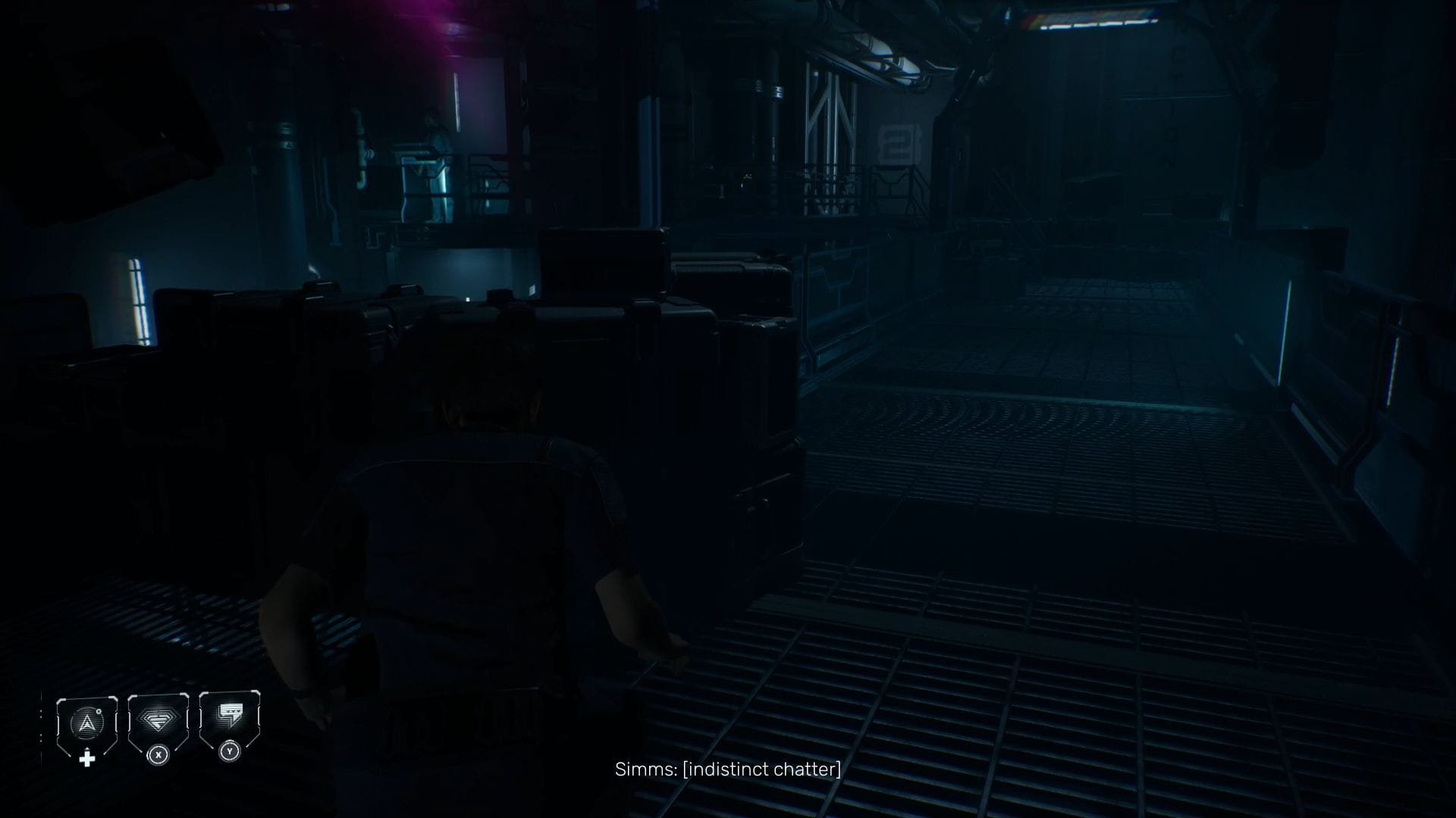 Follow Simms without being noticed (Image via Supermassive Games)