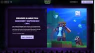 Minecraft Experience page promoting the new cape (Image via Mojang Studios)